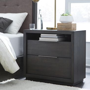 Urban Home Oxford 2 Drawer Night Stand in Basalt Grey, , large