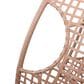 Hearth and Haven Outdoor Egg Chair with Lattice Back Natural in Beige, , large