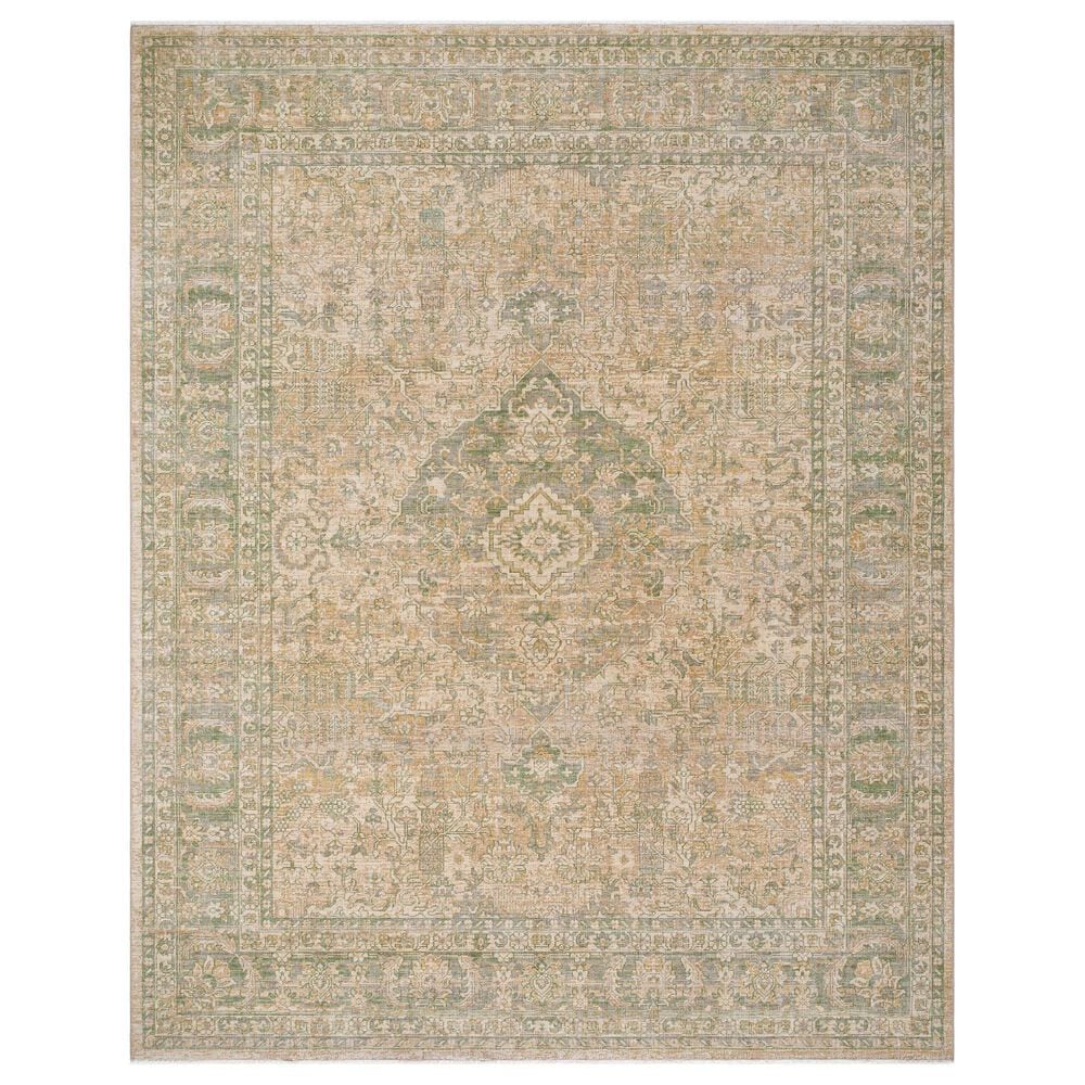 Surya Once Upon a Time Light Beige, Tan, Taupe, Olive, Dusty Coral and Sage 7"10" x 9"10" Area Rug, , large