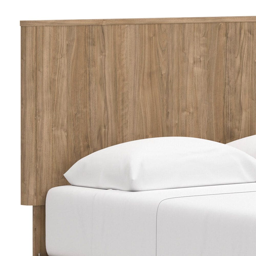 Ashley Gramburg Queen Panel Platform Bed in Warm Brown, , large