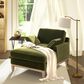Jennifer Taylor Home Pasadena Chaise Lounge Chair in Olive Green Velvet, , large