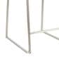 Lumisource Mara Counter Stool with Black Cushion in Stainless Steel (Set of 2), , large