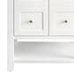 James Martin Vanities Breckenridge 30" Single Bathroom Vanity in Bright White with 3 cm Charcoal Soapstone Quartz Top and Rectangular Sink, , large