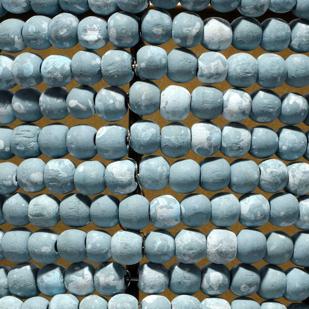 Jamie Young Direct Ship Cove 1-Light Beaded Cone Wall Sconce in Blue, , large