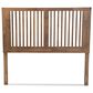 Baxton Studio Harena King Slat Headboard in Ash Walnut, , large