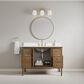 37B Heston 48" Single Bathroom Vanity in Kona with White Composite Stone Top and Backsplash, , large