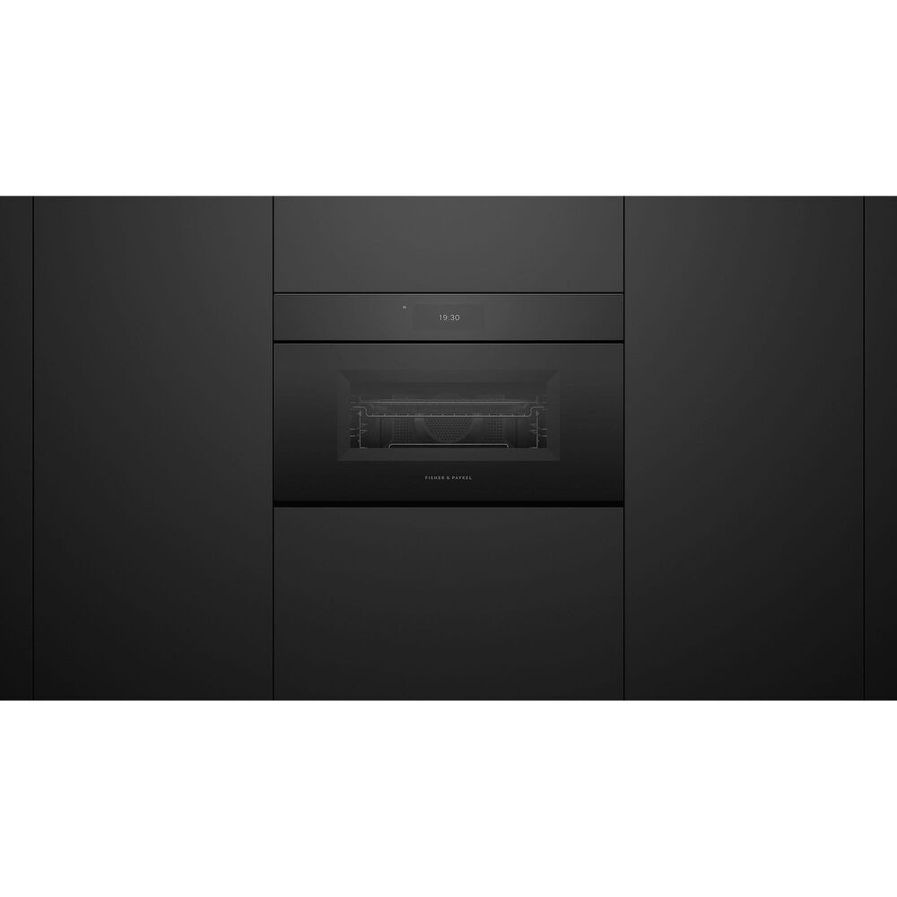 Fisher &amp; Paykel 1.7 Cu. Ft. Minimal Compact Convection Speed Oven in Soft Black, , large