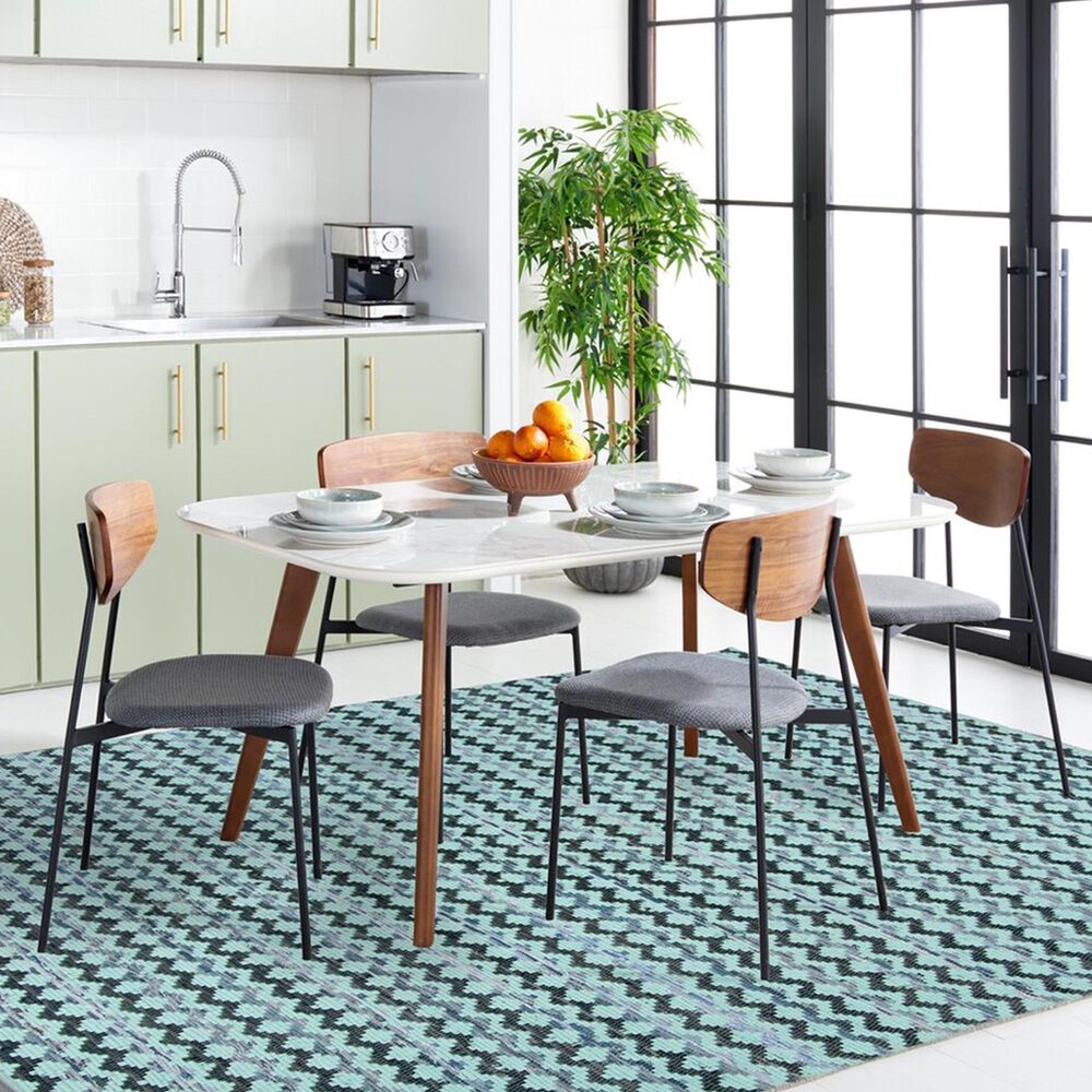 Safavieh Montauk 8&#39; x 10&#39; Turquoise, Blue and Black Area Rug, , large