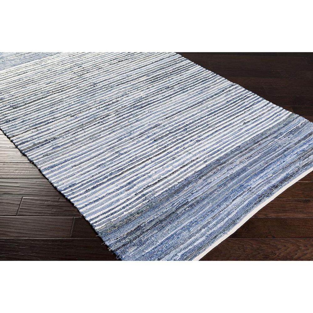 Surya Denim DNM-1001 2&#39; x 3&#39; Blue and Navy Scatter Rug, , large