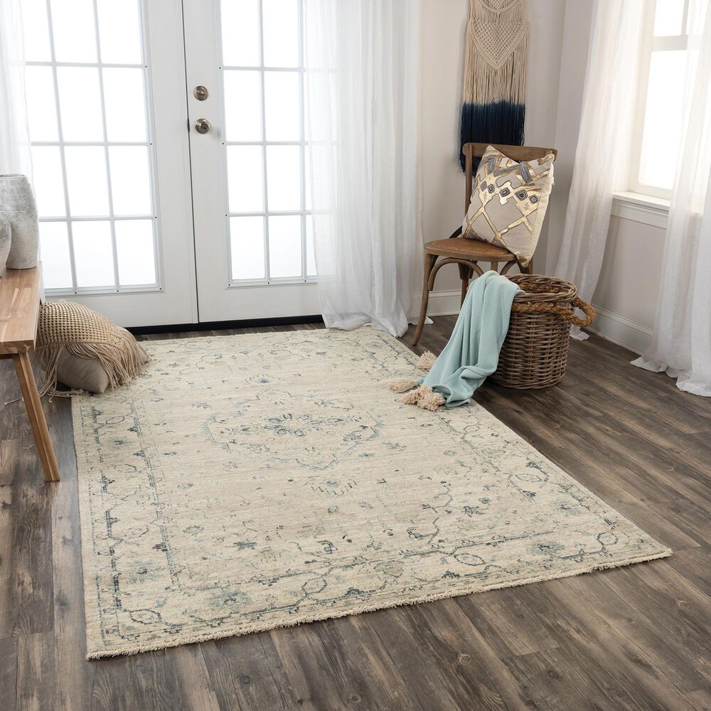 RIZZY Platinum PNM104 8&#39; x 10&#39; Beige and Green Area Rug, , large