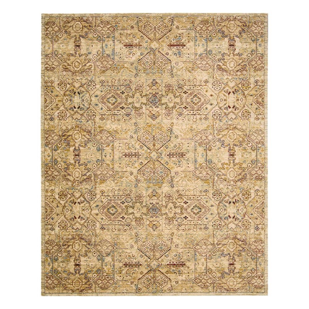 Nourison Rhapsody RH008 8'6" x 11'6" Light Gold Area Rug, , large
