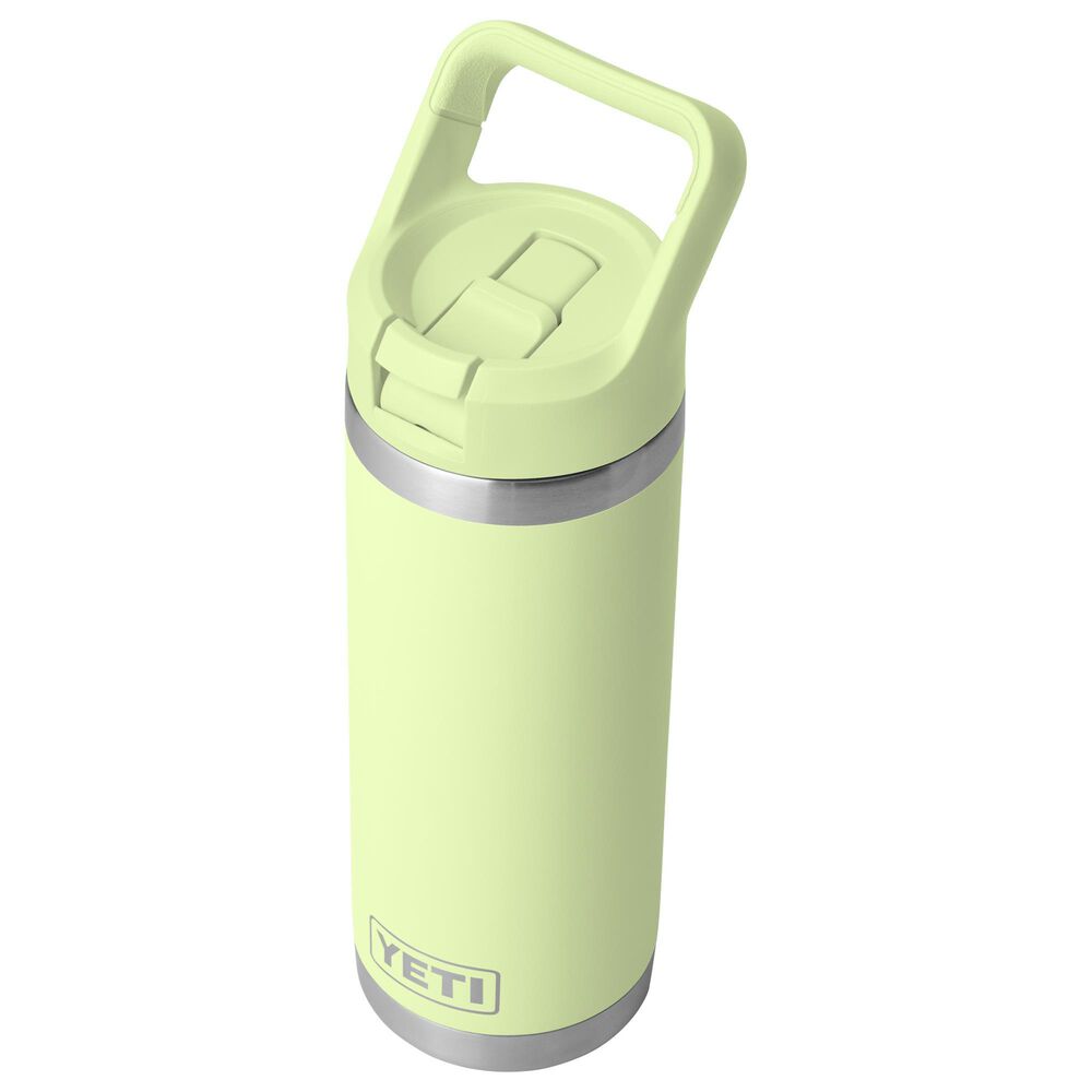 YETI Rambler 18 Oz Water Bottle with Color-Blocked Straw Cap in Grasshopper, , large
