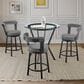 Blue River Naomi and Bryant 4-Piece Counter Height Dining Set in Matte Black, , large