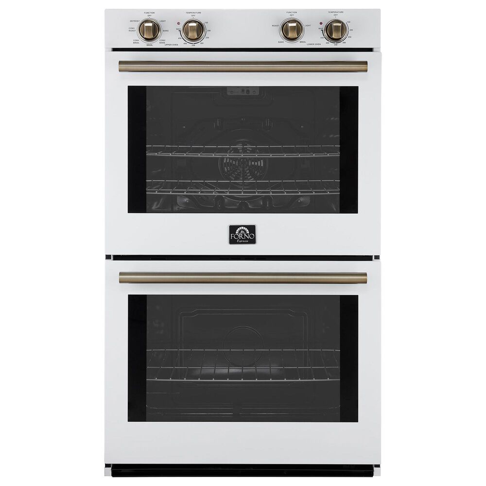 Forno Vomero 30" Double Electric Wall Oven in White, , large