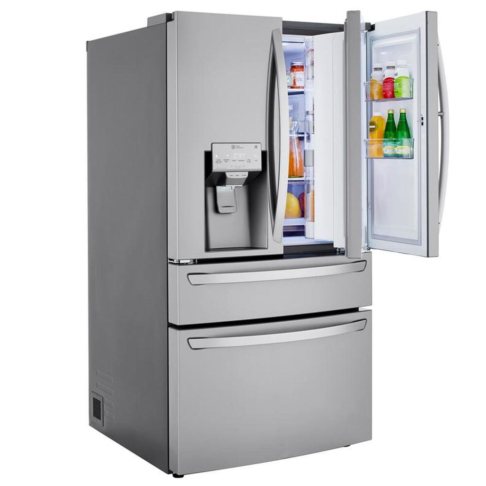 LG 23 Cu. Ft. Smart Wi-Fi Enabled Counter-Depth Refrigerator with Craft Ice Maker - Stainless Steel, , large