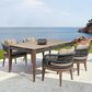 Hearth and Haven Orbit 5-Piece Outdoor Dining Set in Brown, , large