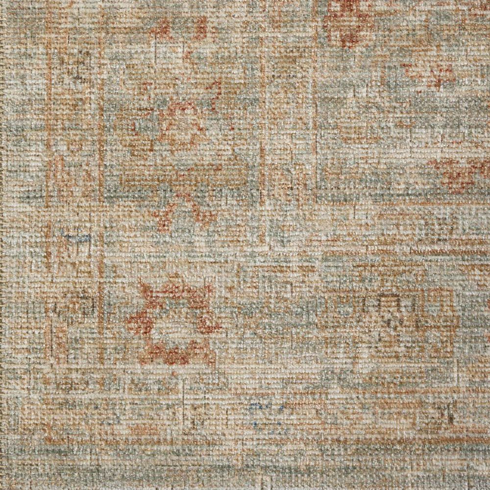 Loloi Heritage 12&#39; x 12&#39; Square Aqua and Terracotta Area Rug, , large