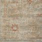 Loloi Heritage 12" x 12" Square Aqua and Terracotta Area Rug, , large