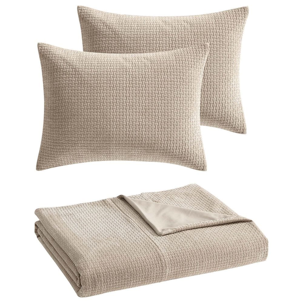 Hallmart Collectibles Judith 3-Piece Queen Coverlet Set in Moonlight, , large