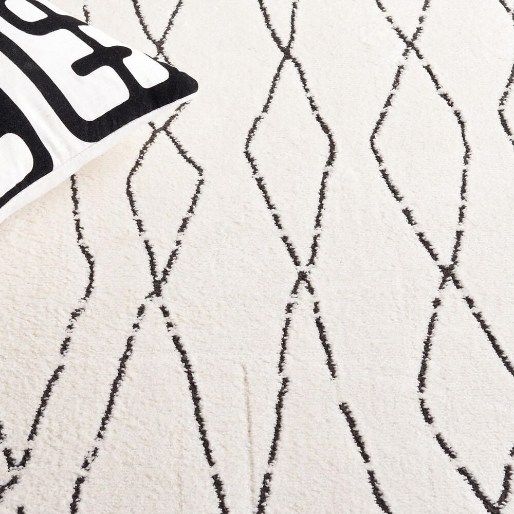 Safavieh Melody MEL112B 2&#39;2&quot; x 8&#39; Ivory and Black Runner, , large