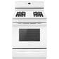 Amana 30" Freestanding Gas Range with Easy-Clean Glass Door in White, , large
