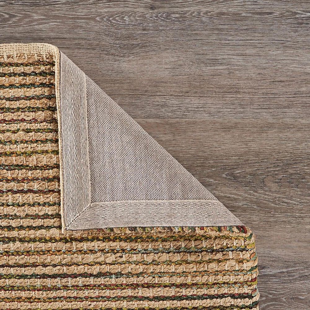 L&amp;R Resources Natural Fiber Striped 5&#39; x 7&#39;9&quot; Multicolor Area Rug, , large
