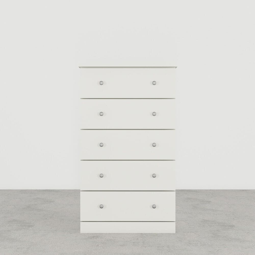 Lemoore 5 Drawer Chest in White, , large