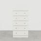 Lemoore 5 Drawer Chest in White, , large