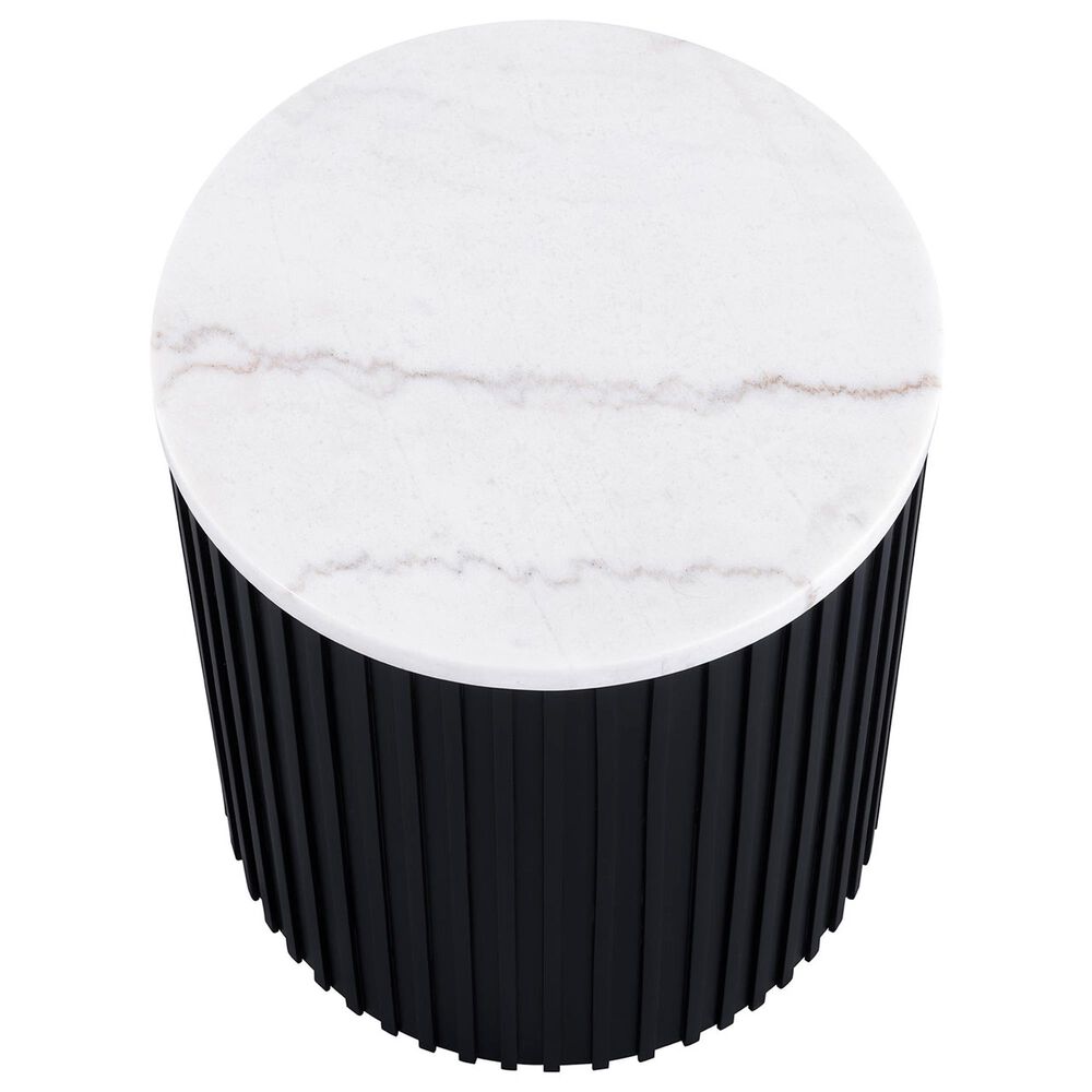 Crystal City Colvin End Table in Black and White, , large