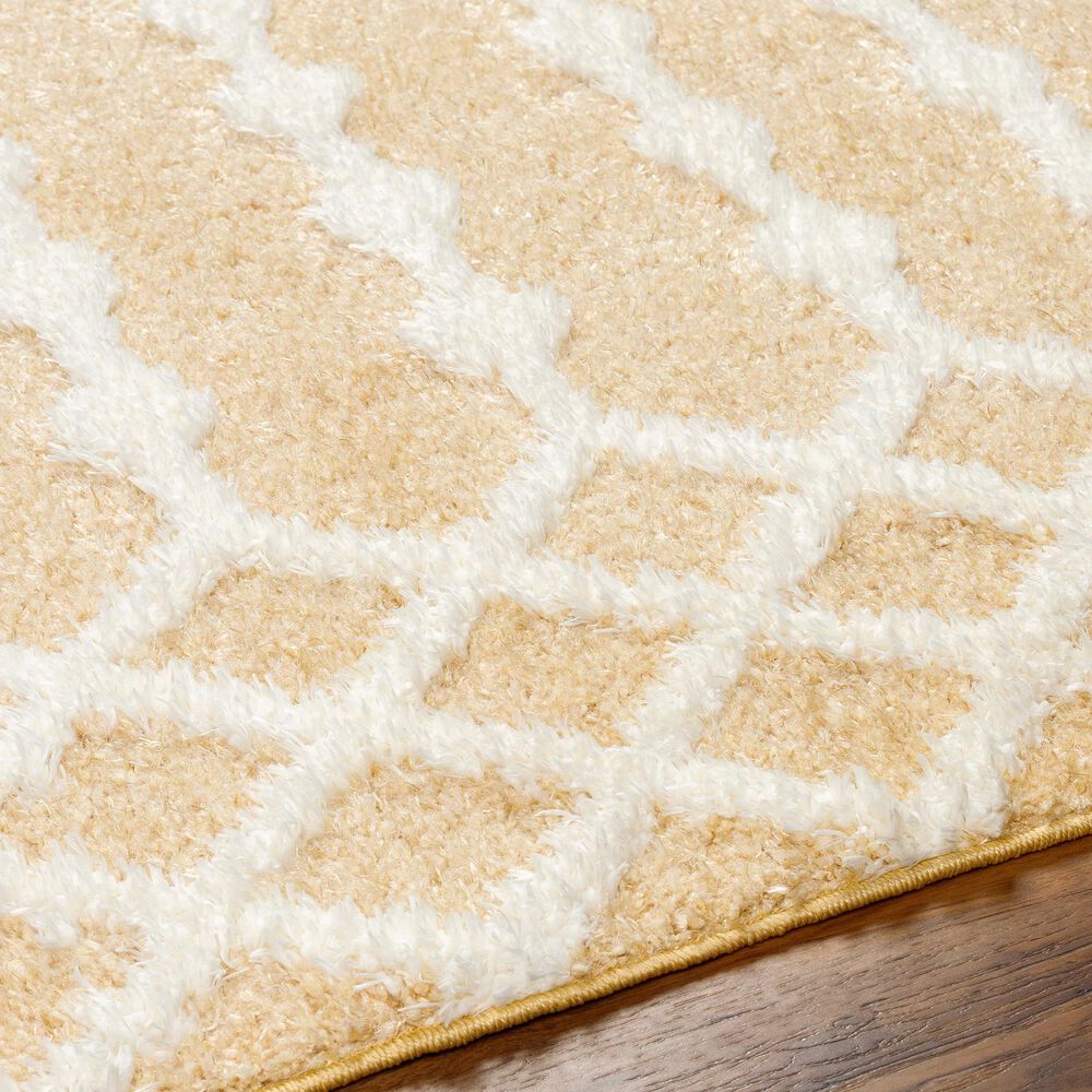 Surya Rodos Southwestern 5&#39;3&quot; x 7&#39; Mustard, White,Tan Area Rug, , large