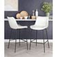 Zuo Modern Byron Counter Chair in White/Black, , large