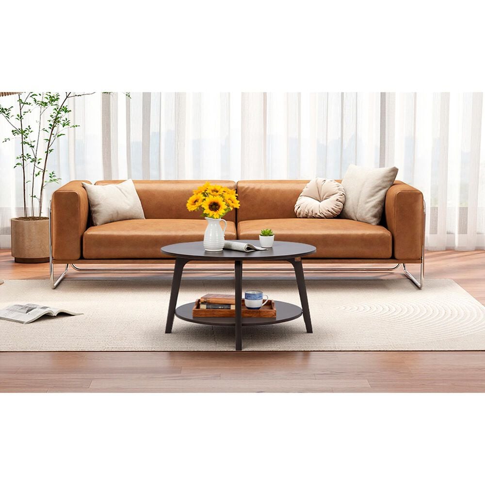 FDW 31.5" Round Coffee Table in Grey, , large
