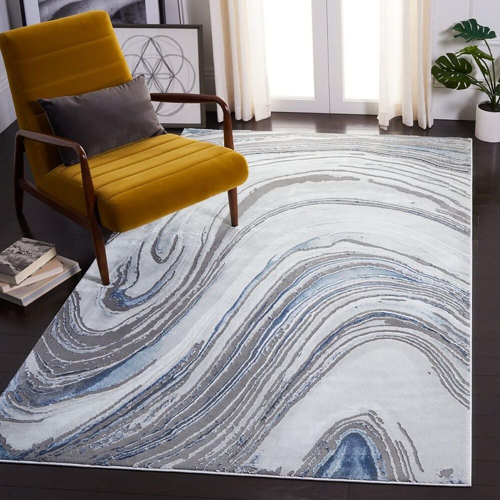 Safavieh Craft CFT845M 4&#39; x 6&#39; Blue and Grey Area Rug, , large