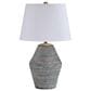 Ashley Lawrock Table Lamp in Distressed White and Antique Blue, , large