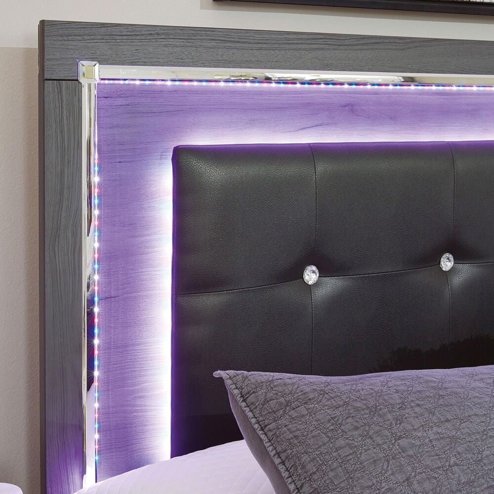 Ashley Lodanna 4-Piece King Bedroom Set in Gray, , large