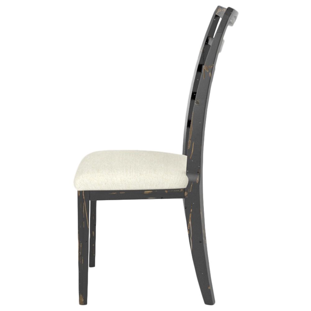 Declan Dining Champlain Side Chair in Distressed Black, , large