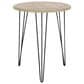 Maple and Jade Accent End Table with Hairpin Legs in Brown and Black, , large