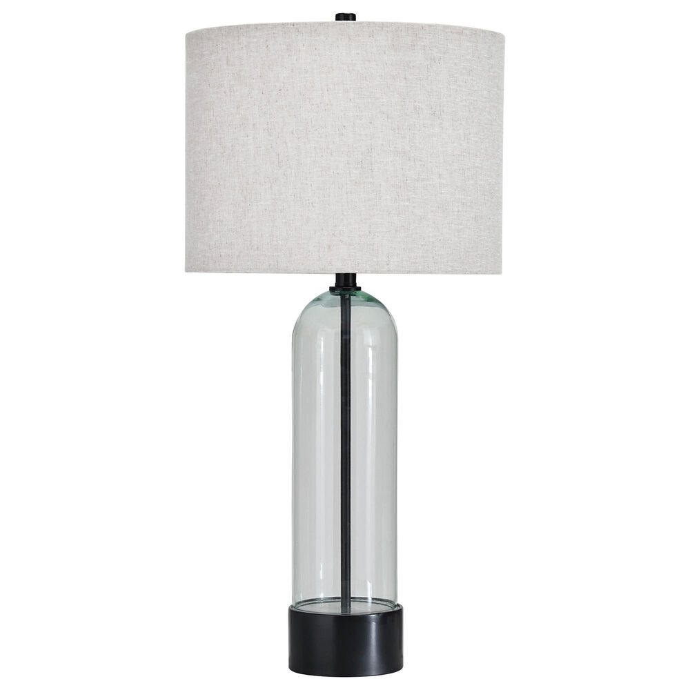 Ashley Kerrbrook Table Lamp in Clear and Black, , large