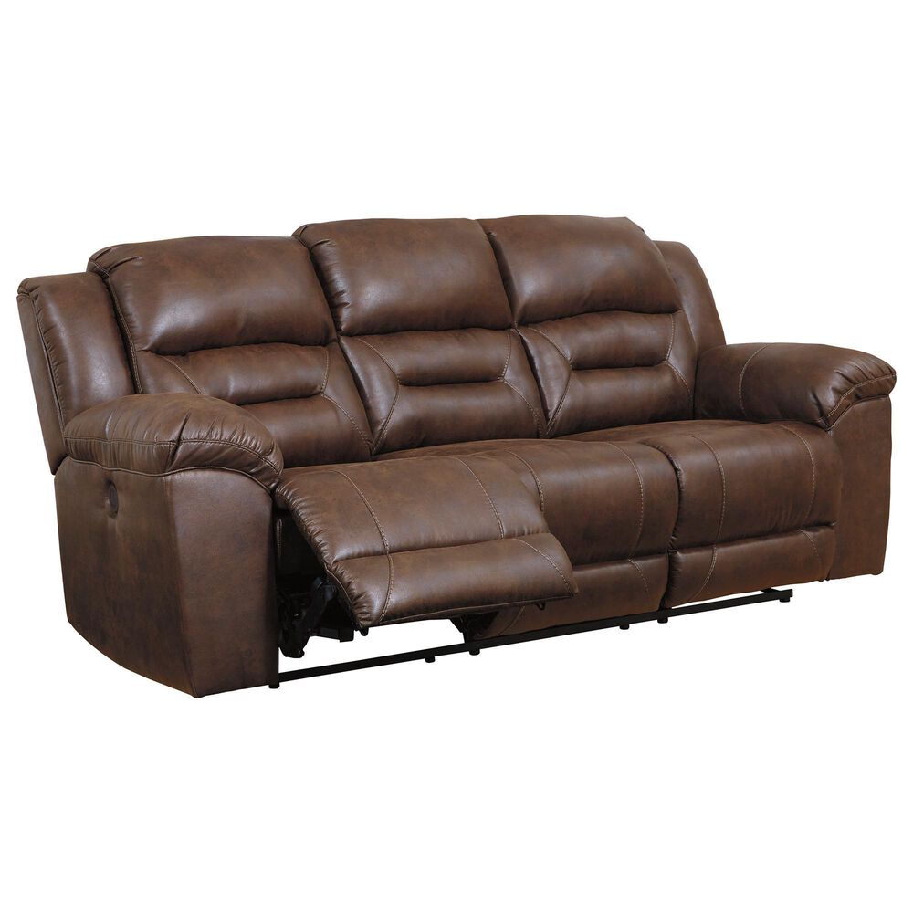 Ashley Stoneland Power Reclining Sofa in Chocolate, , large