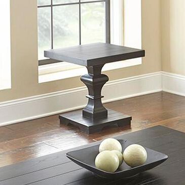 Crystal City Dory Square End Table in Ebony, , large