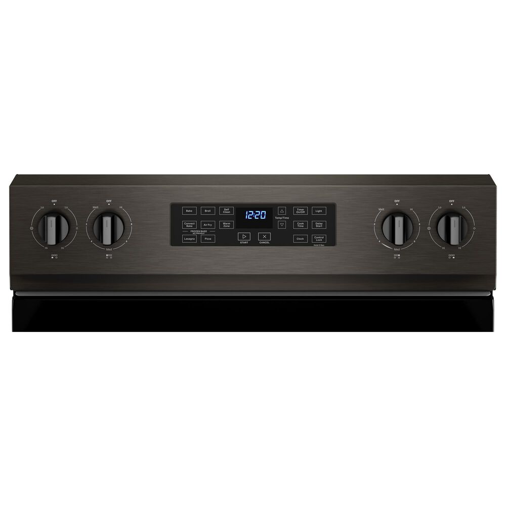 Whirlpool 5.3 Cu. Ft. Electric Range 5-in-1 Air Fry Oven in Fingerprint Resistant Black Stainless Steel, , large