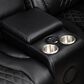 Titanic Furniture All Star Power Reclining Loveseat with Power Headrest in Black, , large