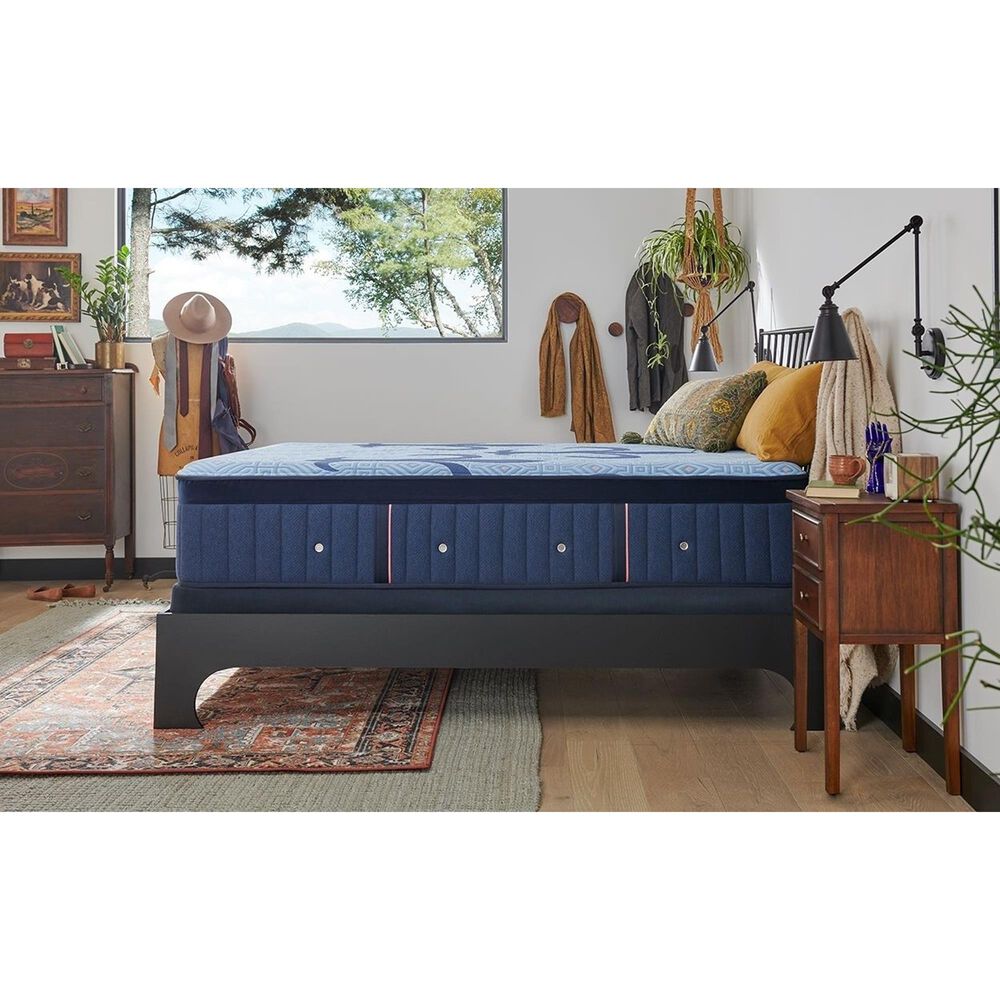 Stearns &amp; Foster Lux Estate Elite Medium Hybrid Twin XL Mattress with Low Profile Box Spring, , large
