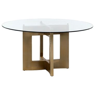37B Lianne Dining Table in Gold - Table Only, , large