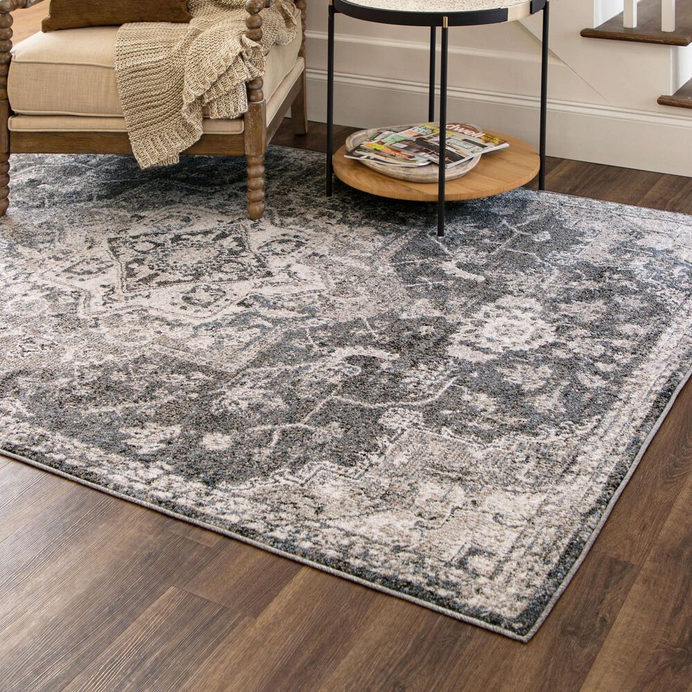 Mohawk Whimsy R1108 Dark Grey 5'3" x 8' Area Rug, , large