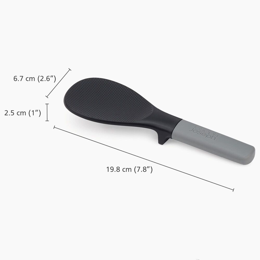 Joseph Joseph Elevate Rice Spoon in Black and Slate, , large