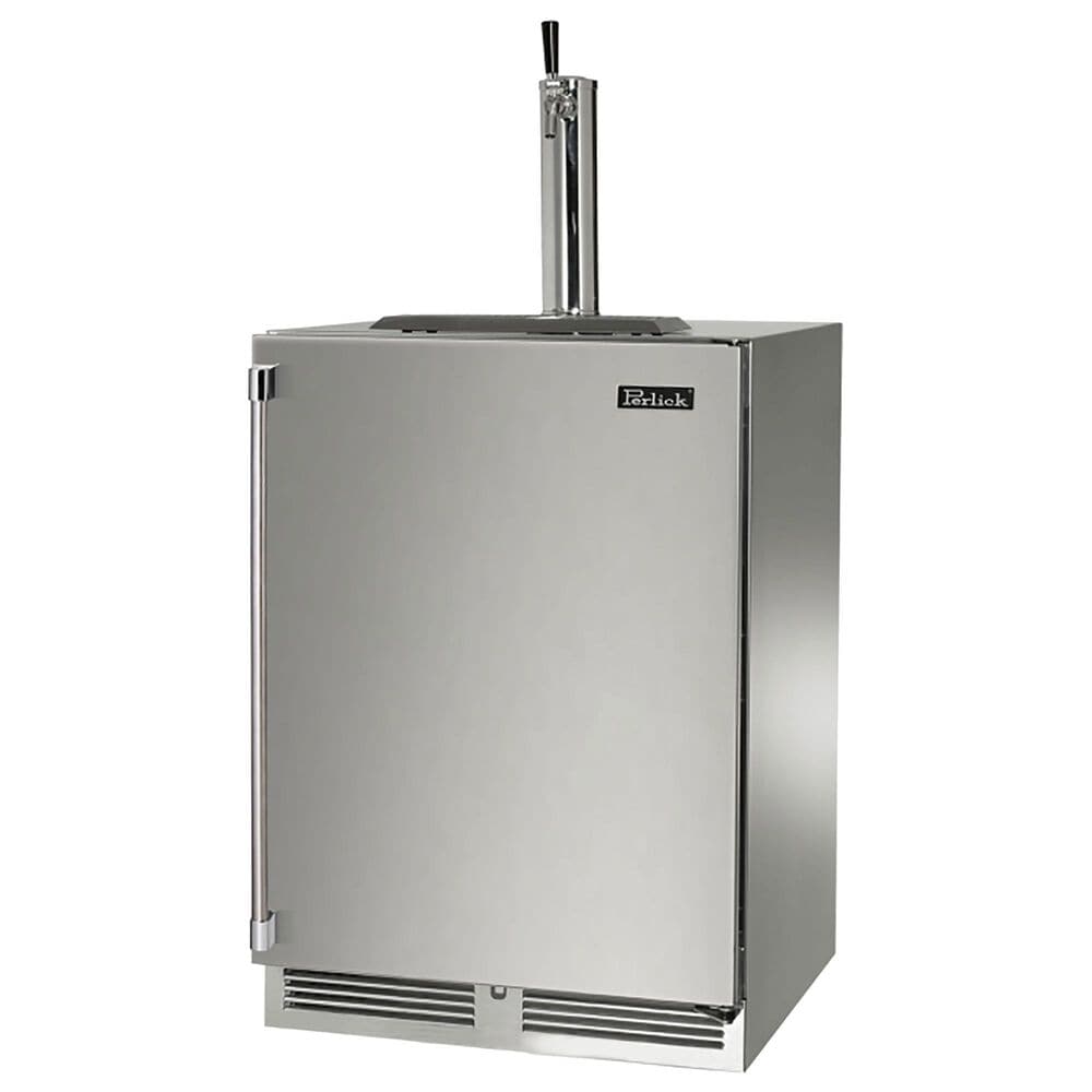 Perlick 5.2 Cu. Ft. Indoor Signature Series Beverage Dispenser with Right Hinge and Single Tap in Stainless Steel, , large