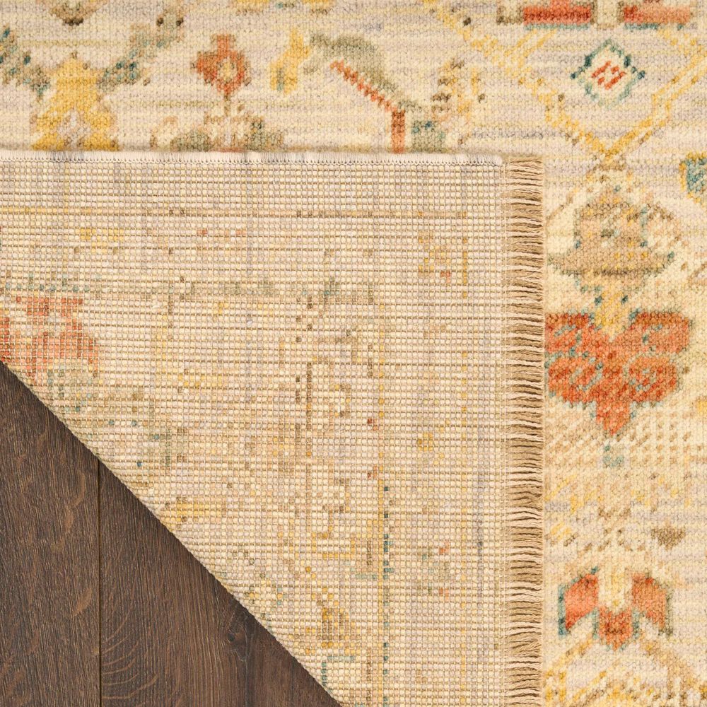 Nourison Antique Bloom Taupe and Multicolor 5'6" x 8'6" Area Rug, , large