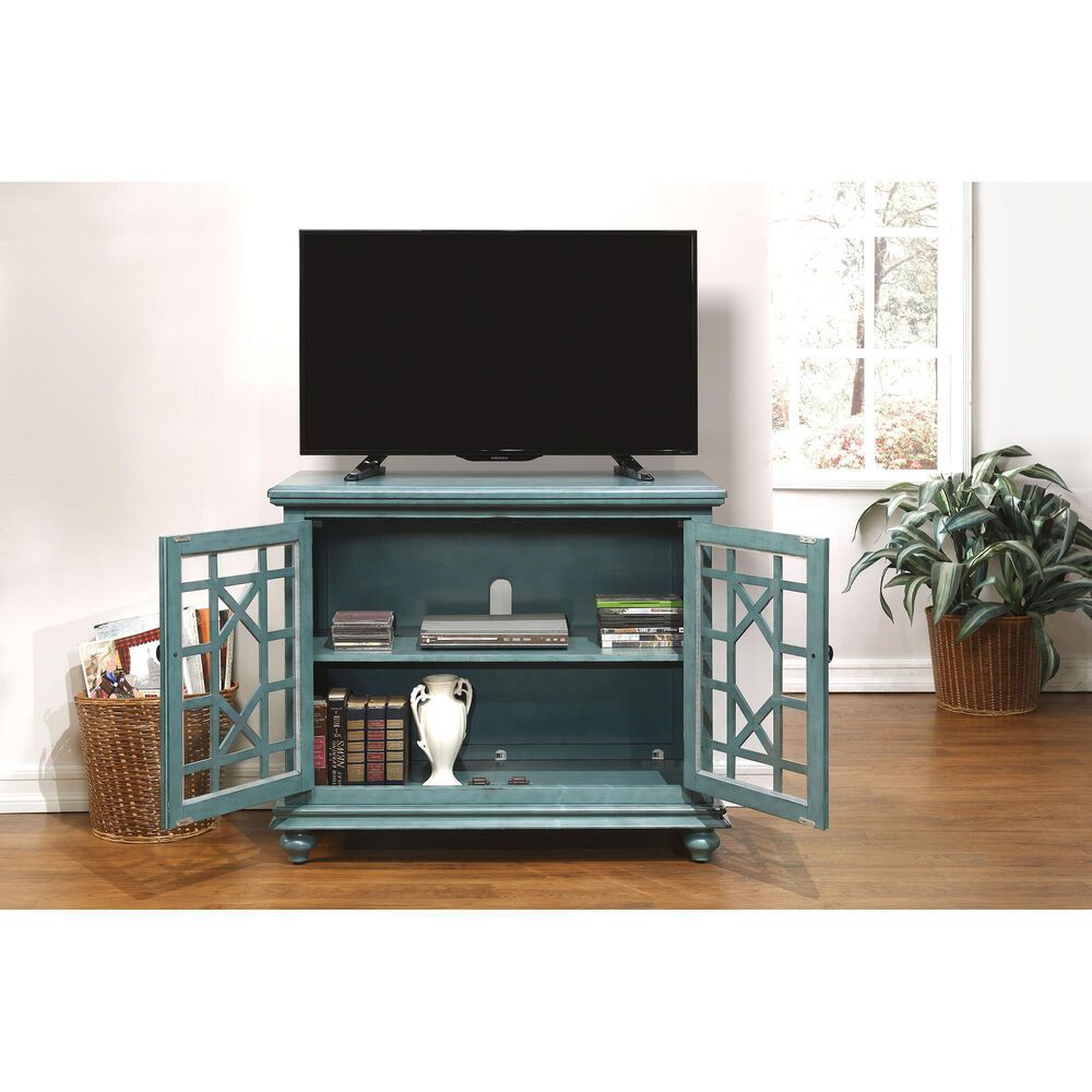 Martin Svensson Home Jules Small Spaces TV Stand in Teal, , large