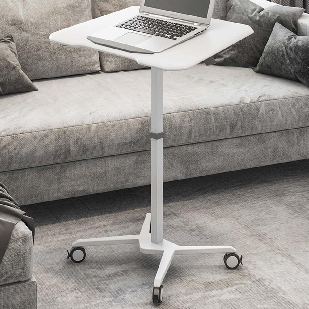 Rta Products Llc Mobile Laptop Computer Stand in White, , large